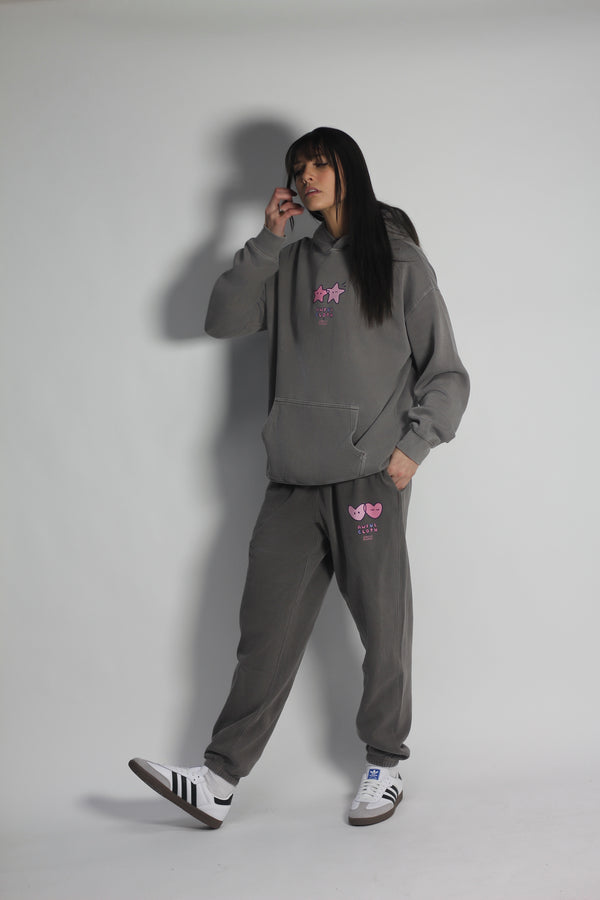 Faded Ash Heart Sweats X Emily Ramai Kim
