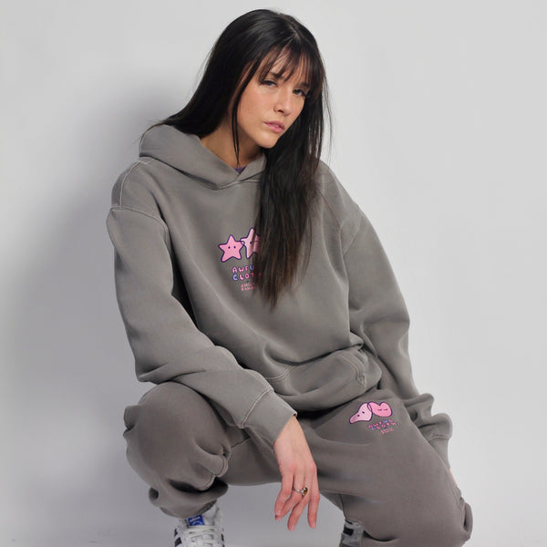 Faded Ash Star Hoodie x Emily Ramai Kim