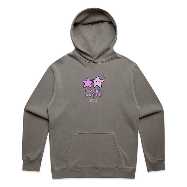 Faded Ash Star Hoodie x Emily Ramai Kim
